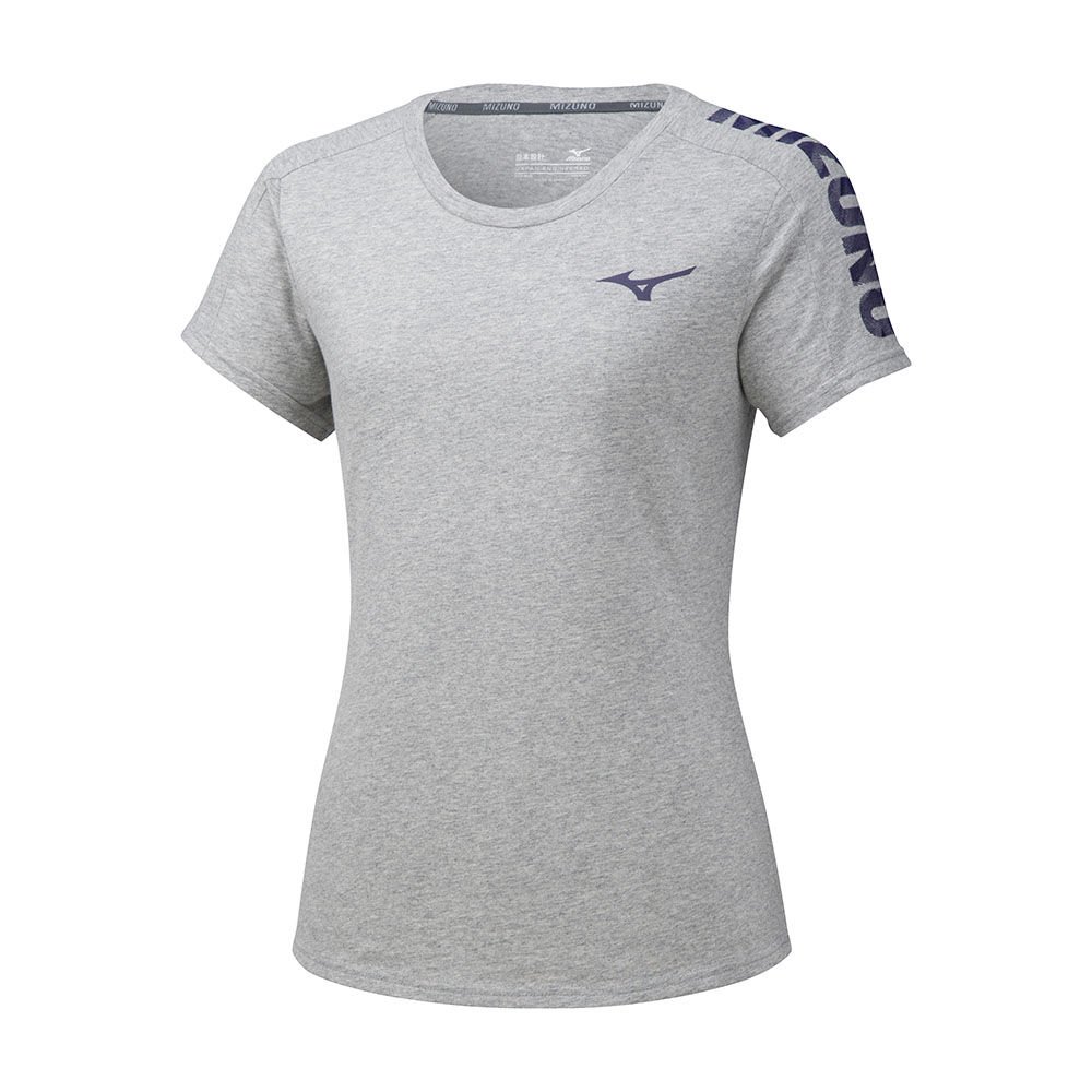 Mizuno Women's T-Shirts Grey Heritage 06 Apparel - K2GA970105